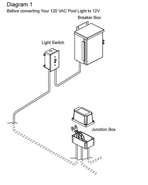 pool light junction box installation|120v pool light wiring diagram.